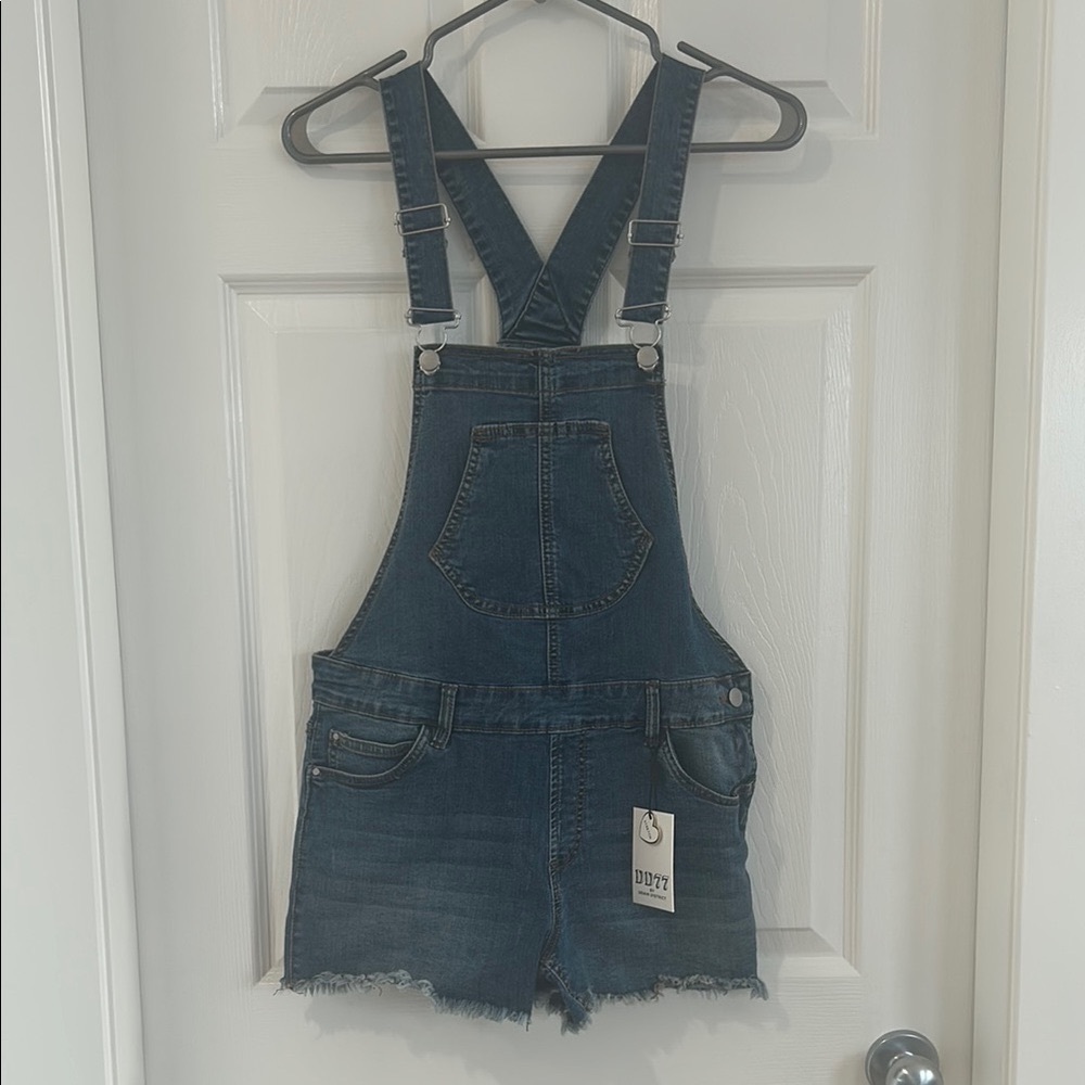NWT Denim Overalls Shorts